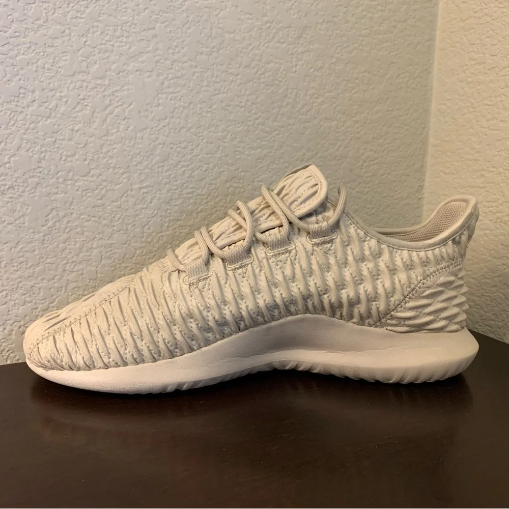 Adidas Tubular Shadow 3D Beige Sneakers BB8820 Ruffled Shoe Men’s Size 10